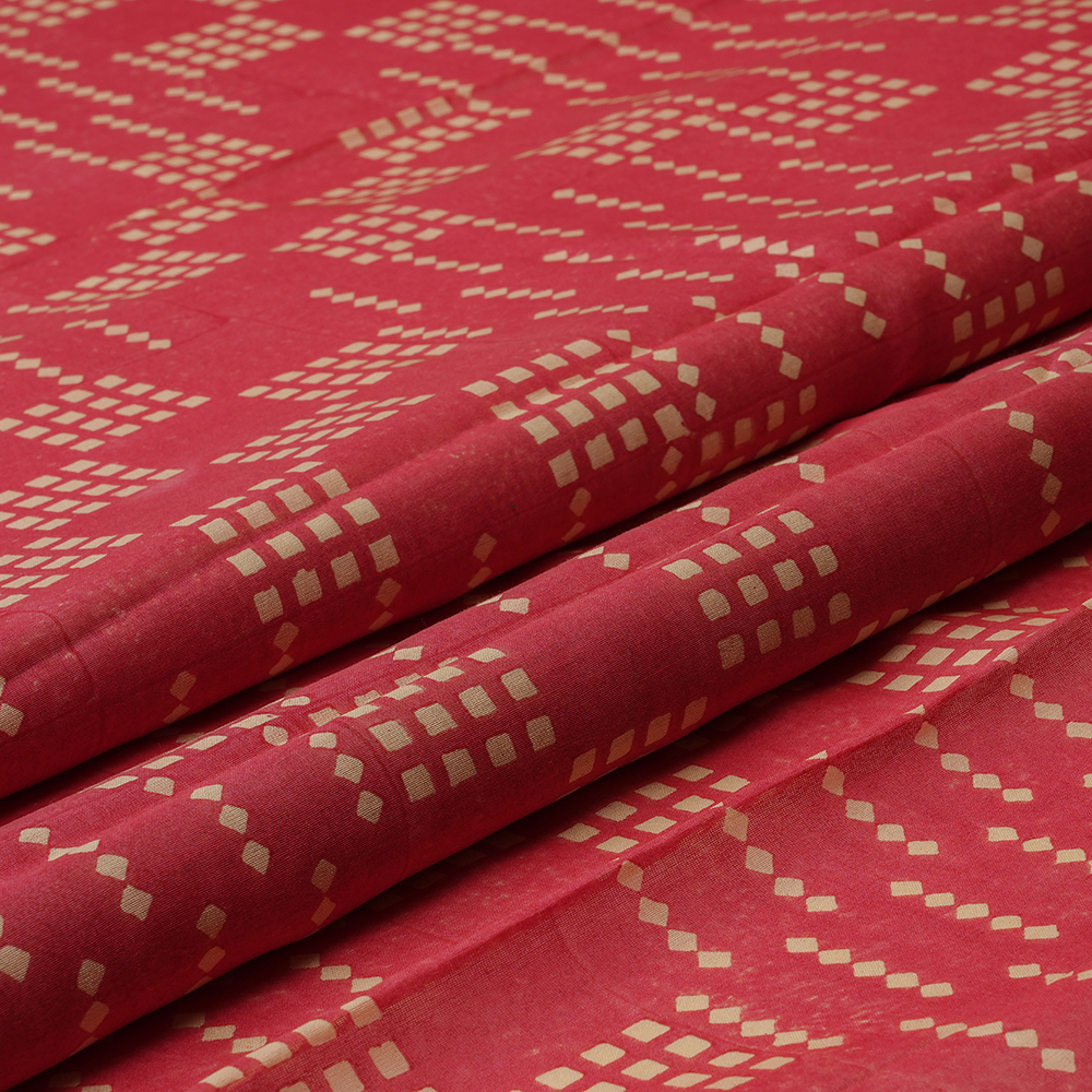 SILK CHANDERI - BLOCK PRINT