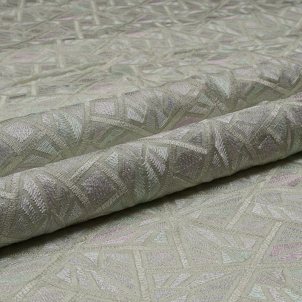 VISCOSE CREPE PRINT EMBROIDERY