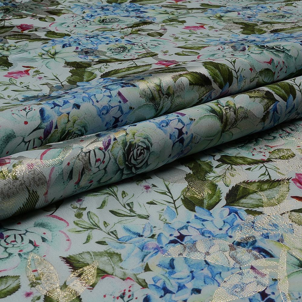 Satin Crepe Lurex Jacquard