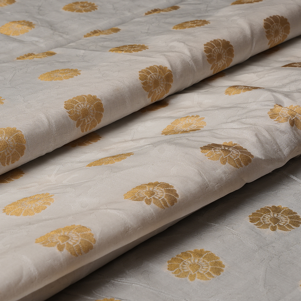 Dupion Kora Jacquard Jari Butta