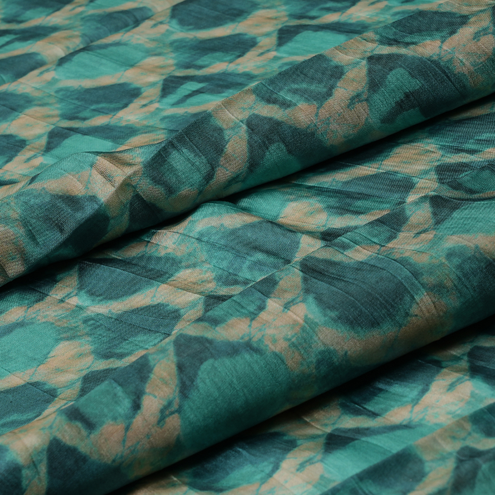 Dupion Kora - Batik Dyed
