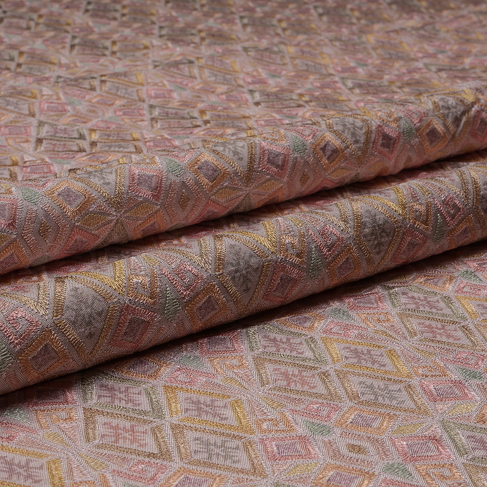VISCOSE CREPE PRINT EMBROIDERY