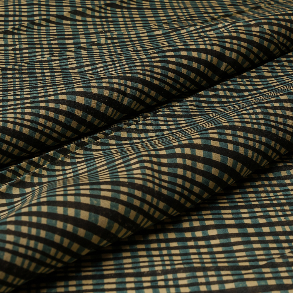 SILK CHANDERI - BLOCK PRINT