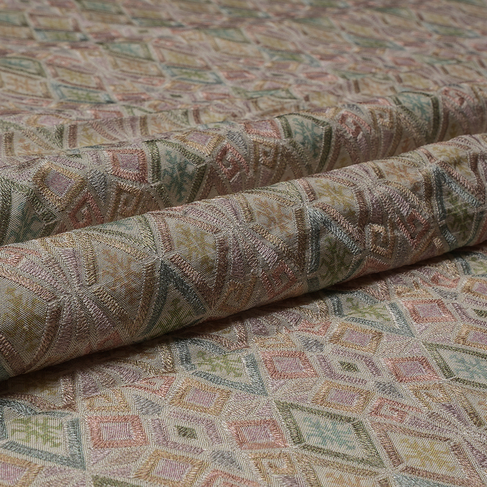 VISCOSE CREPE PRINT EMBROIDERY