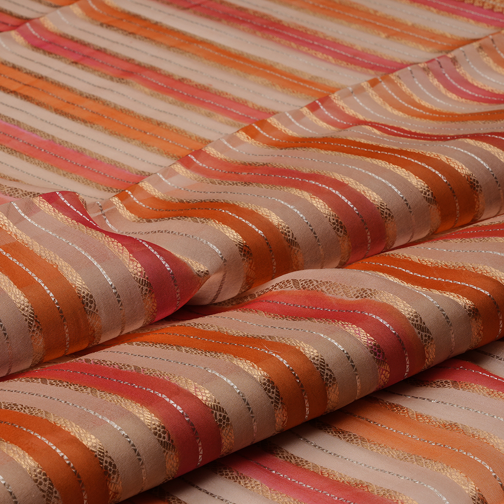ORGANZA JARI STR - HAND PAINT