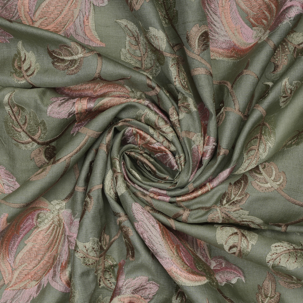 Tussar Desi Plain - Embroidery