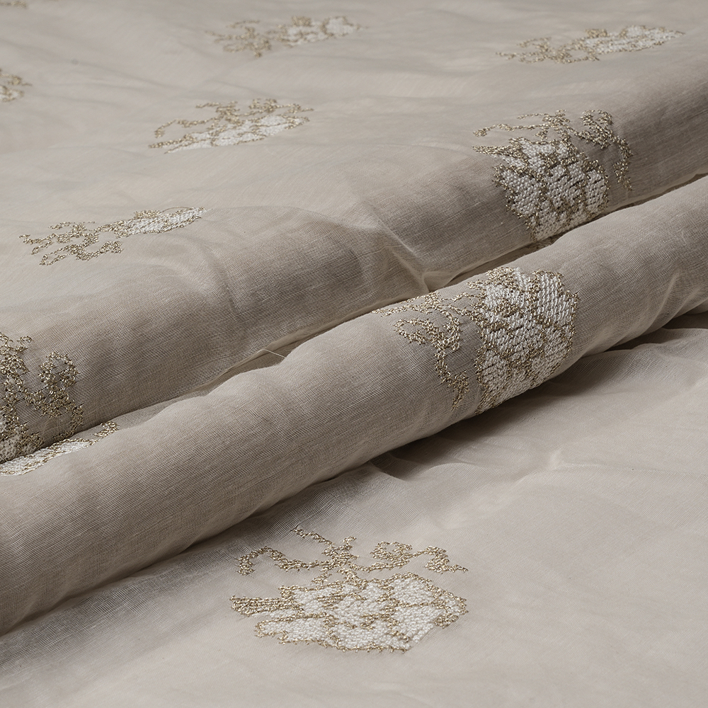 SILK CHANDERI EMBROIDERY