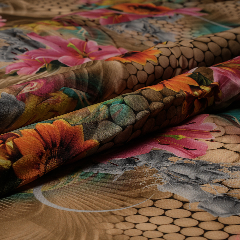 Bamberg Crepe Plain - Digital Print