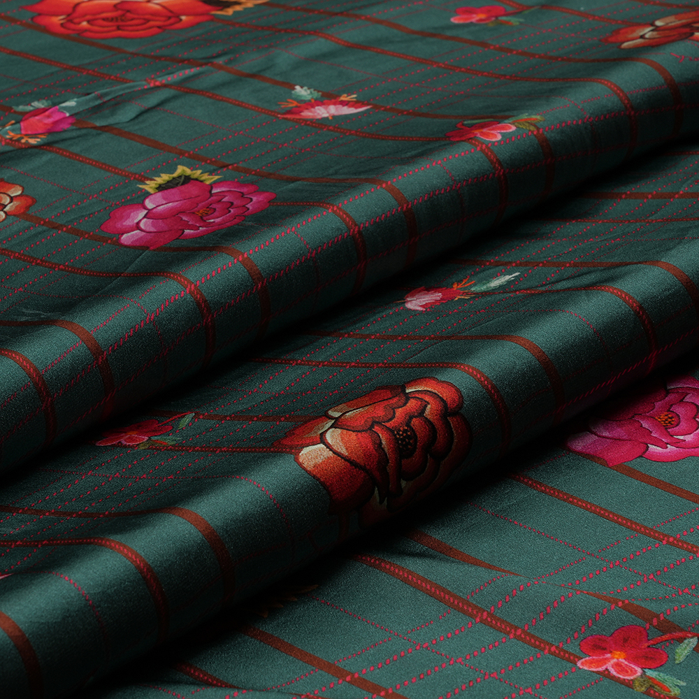Satin Crepe Plain 60 Grams - Printed