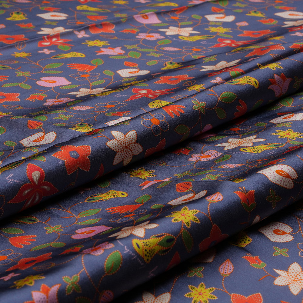 Satin Crepe Plain 60 Grams - Printed